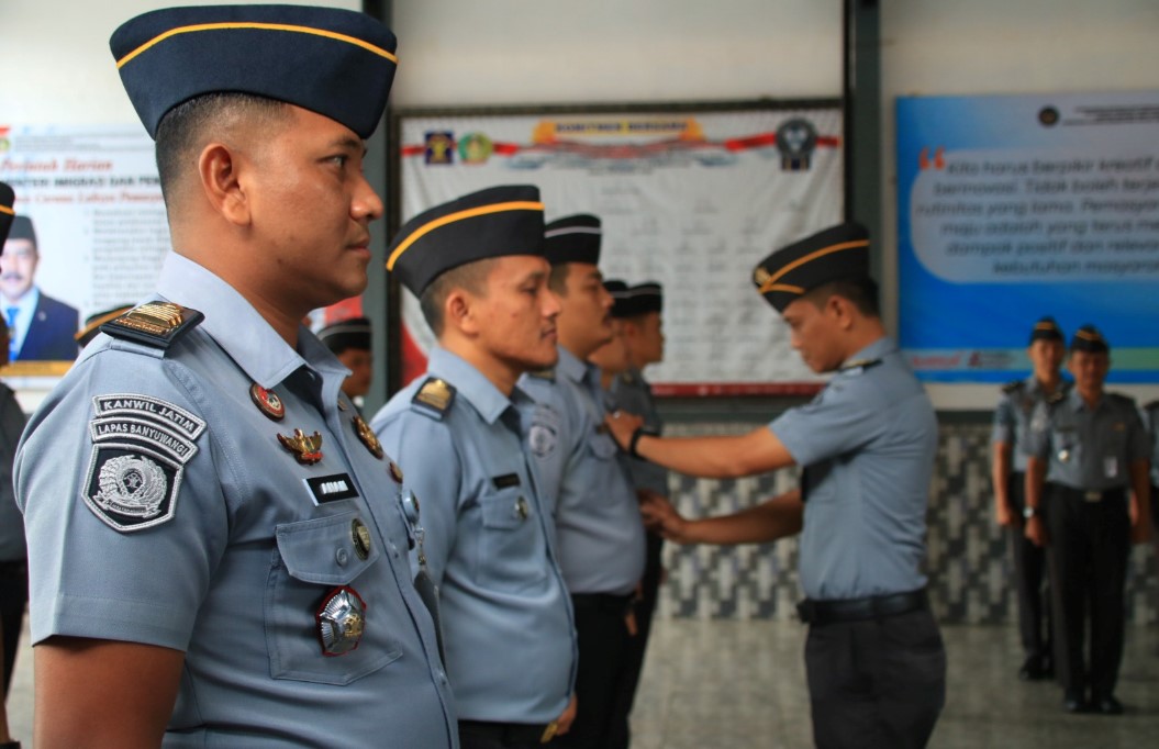 Pimpin Apel Pagi Pegawai, Kalapas Banyuwangi Tekankan Kedisiplinan