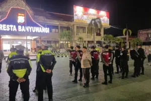 Polresta Banyuwangi Gelar Patroli Skala Besar untuk Jaga Harkamtibmas Berikan Rasa Aman Pada Masyarakat