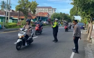 Berikan Rasa Aman dan Nyaman di Jalan Raya, Polresta Banyuwangi Gencarkan Commander Wish Pagi