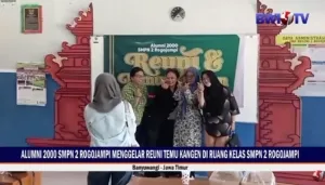 Alumni 2000 SMPN 2 Rogojampi Menggelar Reuni Temu Kangen di Ruang Kelas SMPN 2 Rogojampi
