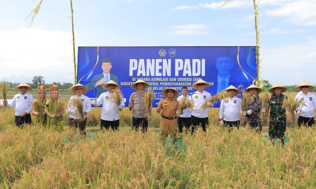Panen Raya di SAE Lapas Banyuwangi, Dukung Ketahanan Pangan Nasional