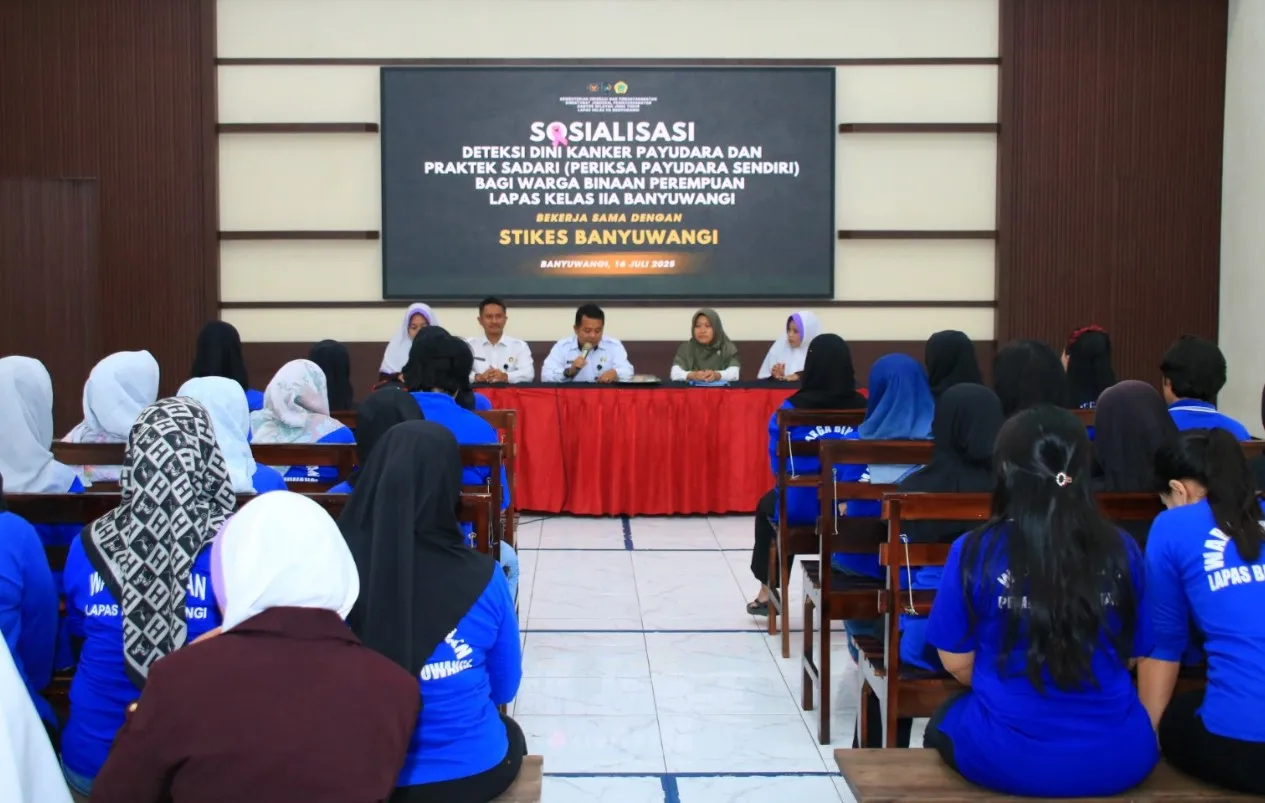 Warga Binaan Perempuan Lapas Banyuwangi Ikuti Sosialisasi Deteksi Dini Kanker Payudara