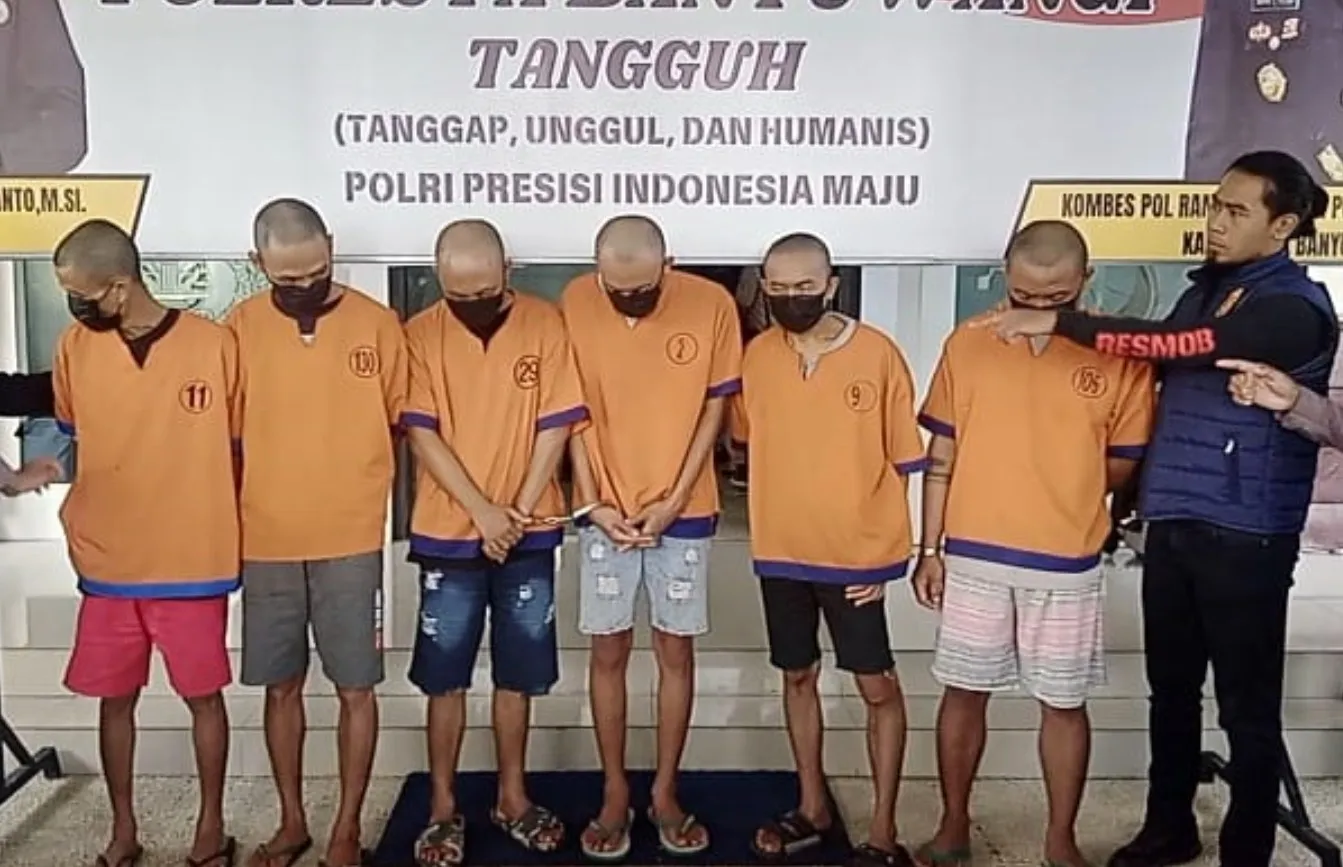 Satreskrim Polresta Banyuwangi Bekuk Sindikat Pelaku Curanmor dan Penadah di Banyuwangi