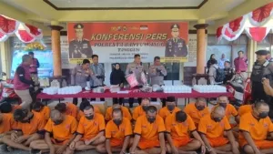 Satreskoba Polresta Banyuwangi Ungkap 37 Kasus Narkoba dan Okerbaya