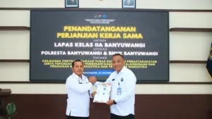 Lapas Banyuwangi Perkuat Sinergi Berantas Narkoba, Teken Kerja Sama dengan Polresta dan BNNK