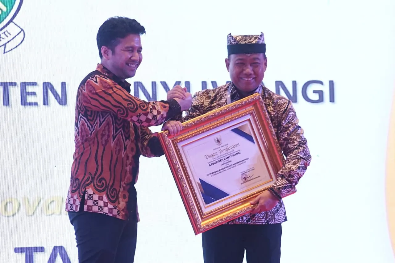 Banyuwangi Raih Dua Penghargaan Kovablik Jatim 2025, Jagoan Tani Masuk Top 9 Inovasi Terbaik
