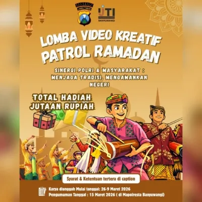Polresta Banyuwangi dan IJTI Gelar Lomba Video Kreatif Patrol Ramadan 2026, Angkat Tradisi ke Panggung Digital