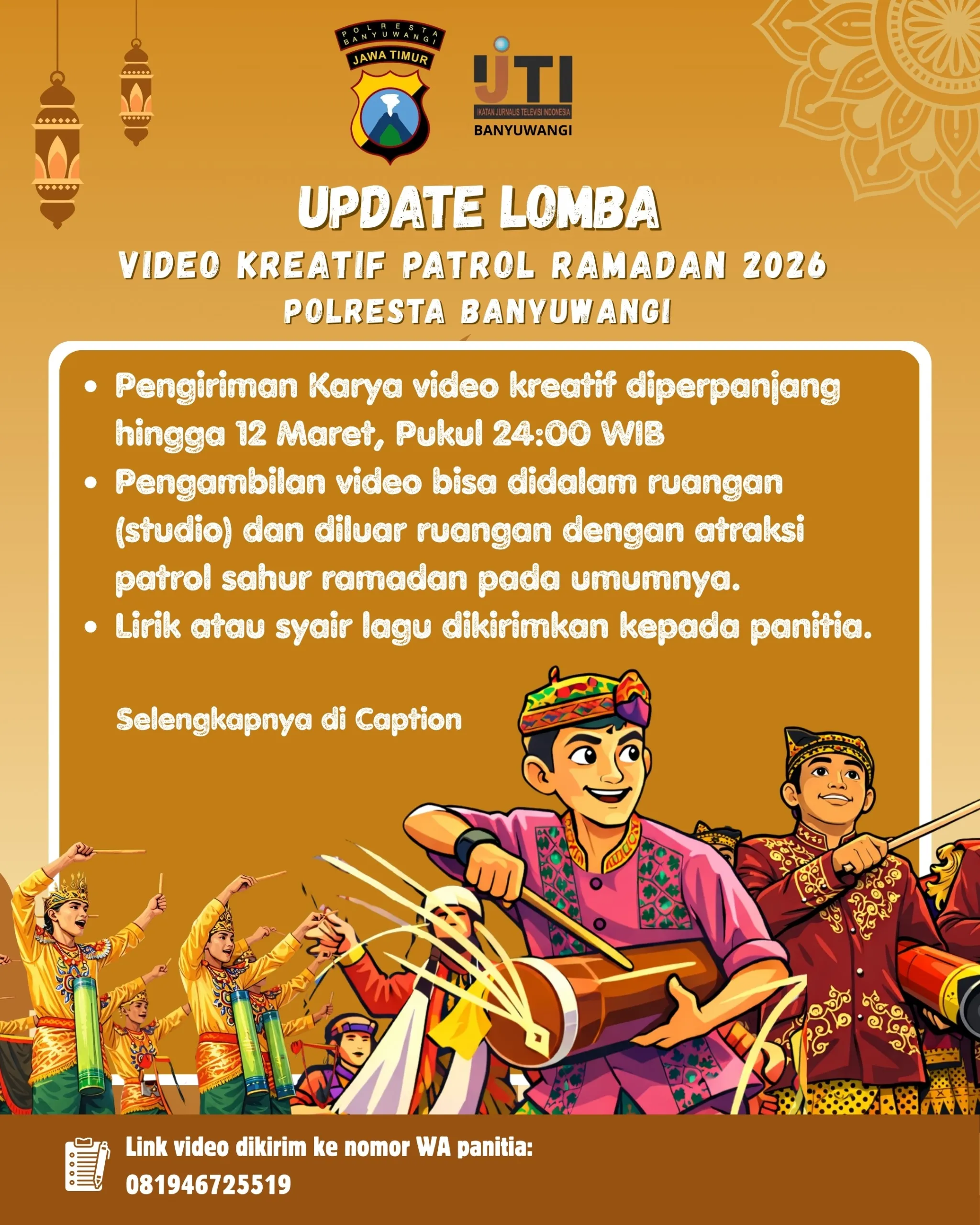Lomba Video Kreatif Patrol Sahur 2026 Diperpanjang hingga 12 Maret, Kesempatan Emas bagi Kreator Banyuwangi