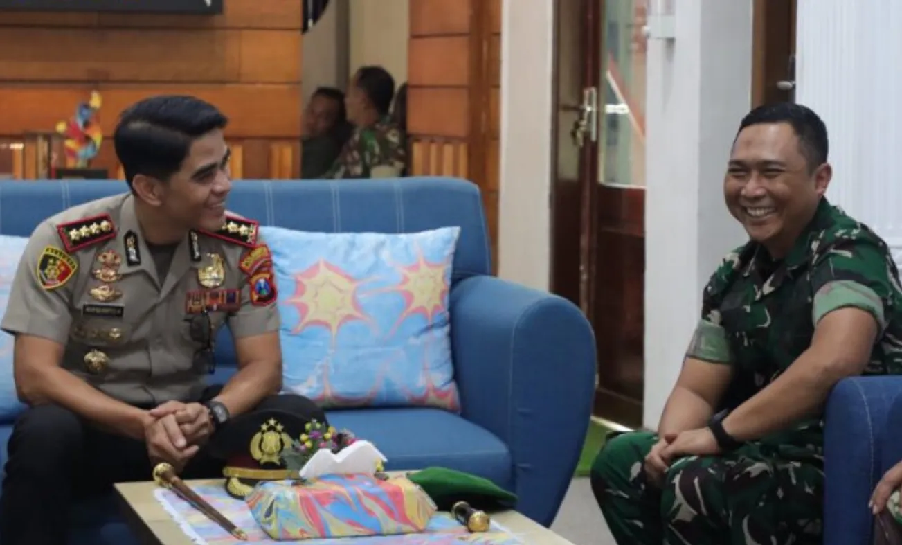 Perkuat Sinergitas TNI–Polri, Kapolresta Banyuwangi Silaturahmi ke Kodim 0825 Banyuwangi